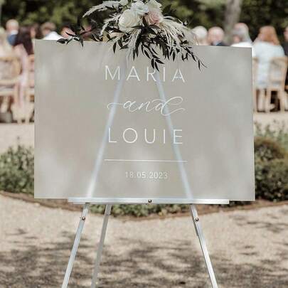 1Pc 48*40cm Clear Acrylic Sheet For Party Signs, Ideal For Wedding/Birthday Party Signage Best Gifts,Wedding Decor,Home Decor ,Room Decor Party Favors Bride Graduation Birthday Decorations Party Decorations Bachelorette