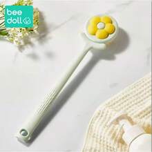 花朵造型沐浴刷，软毛背部按摩刷，背部按摩神器，背部按摩沐浴神器，长柄浴室沐浴刷 - 多色 - 查看 4