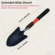1pc New Reinforced Durable Gardening Tool - Hardened Steel Shovel Head With Non-Slip Rubber Handle - Anti-Rust Ergonomic Design - Suitable For Hard Soil Digging, Transplanting, Weeding And Lawn Repair - A - View 17