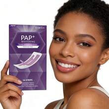 7D+PAP+干式粘合剂+紫色牙齿美白贴，牙齿美白，美白贴，深度清洁，口腔护理，美白贴，清新口气，美白贴，旅行和居家使用，紫色美白，7-14对，干式粘合剂，紫色美白贴 - 紫色+PAP+乾貼+牙貼 - 查看 5