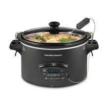 Olla de Cocción Lenta Hamilton Beach Defrost & Go 5.7 Litros 33962 - Negro - Ver 5