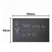 Kids Chalkboard Wall Sticker, Preschool School Training Writing White Board Decal, Office Teaching Green Board Sticker - Rectangle - View 1