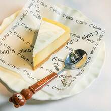 2 Piezas Juego de Cuchara y Tenedor de Acero Inoxidable Portátil, Incluye Estuche Transparente Reutilizable, Ideal para el Hogar, Escuela, Picnics y Camping al Aire Libre - Oso café - Ver 11