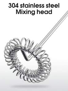 1pc 2-SpeedAA Battery Powered Electric Milk Frother, Mini Electric Milk Foamer For Coffee & Beverages, Electric Whisk, Kitchen Tool (Batteries Not Included) - New - Black - View 3