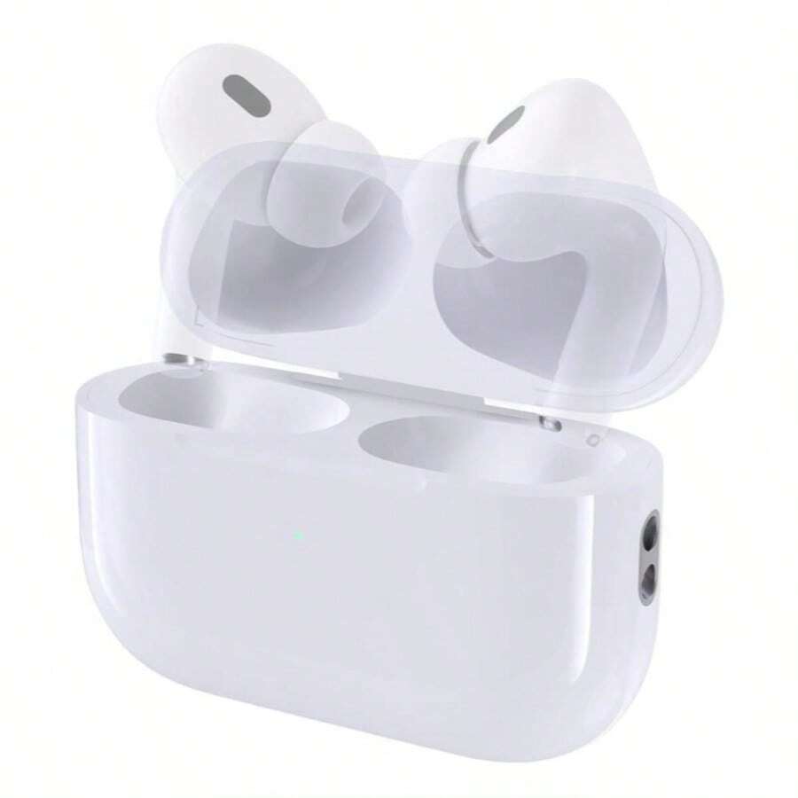真无线耳机 - 兼容苹果和安卓系统，内置麦克风，防汗设计，电池续航时间长达 24 小时 - 白色，耳机 > 无线，Airbus's，兼容 充电盒，适用于 - A18 - 查看 1