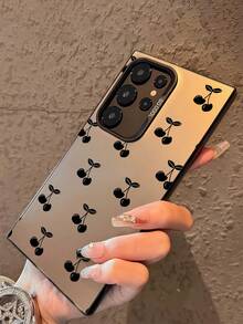 1个时尚简约樱桃图案彩色银色IMD防滑防摔手机壳，适合日常/假日/春/夏/秋/冬，适合年轻人/女性/上班族/青年，手机保护套兼容三星A03/ A03core/ A03S /A04/ A04E/ A05/ A05S/ A10/ M10/ A10s/ M01s/ A11/ A12 /A13/ A14/ A15/ A20s/ A21s/ A22/ A23/ A25/ A31/ A32/ A33/ A34/ A35/A50 - 彩色 - 查看 4