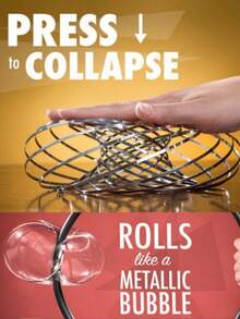 新奇魔术手链，趣味手链，流体减压手链，减压神器，独特手链，创意魔术道具，派对氛围道具 - 銀色 - 查看 2