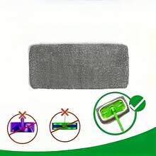 4/6/12, Reusable Mop Replacement Pad, Suitable For Flat Mops, Absorbent , With Strong Vacuuming Ability, Cleaning Supplies - 灰色 - 查看 2