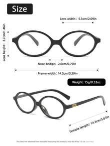 一副椭圆形经典时尚优雅透明眼镜，适合日常生活、办公室阅读、看电视、玩游戏、打电话，是女士商务休闲时尚配饰，适合所有脸型。 - 彩色 - 查看 10