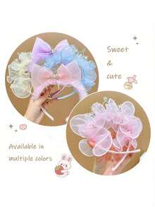 1个女孩生日皇冠发箍，拍照道具服装配饰，公主发夹 - 藍色 - 查看 6