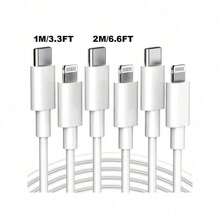 1-4 Packs Apple Charging Cables 3.3ft, Compatible With IPhone Chargers Cable, USB To Lightning Fast Compatible With IPhone Charging Cord Compatible With IPhone 14/13/12/11/11Pro/11Max/ X/XS/XR/XS Max/8/7, Ipad(White) Nan MFi Certified - C-iOS-1m - View 1