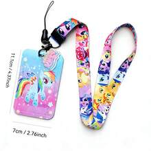 MY LITTLE PONY 1 chiếc dây đeo thẻ PVC, thích hợp cho thẻ nhân viên, thẻ sinh viên, thẻ đi lại, thẻ ăn, thẻ tên, thẻ hành lý, dây đeo thẻ may sẵn. - Nhiều màu - Xem 2