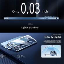 Hadaasi 1个豪华电镀透明PC硬质后盖手机壳，兼容 17 Pro Max Air 16 15 14 13 12 11 Pro Max Plus 16E XS Max XR，海军蓝 - 藏蓝色 - 查看 7