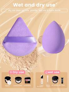 42-delars set med sminkverktyg inklusive: 1 multifunktionell necessär och sminkväska med dragkedja, vattentät + 20-delars set med sminkborstar + 3-delars runda puderpuffar + 1-delars rengöringsverktyg för sminkborstar + 4-delars mini-sminksvampar + 2-delars mini-puderpuffar med luftkudde + 4-delars triangulära puderpuffar + 4-delars sminksvampar + 1-delars hårband + 2-delars handtagsrem, allt-i-ett och nybörjarvänlig | Redo att resa och som present | Perfekt för nybörjare/henne - Multifärgad - Visa 6