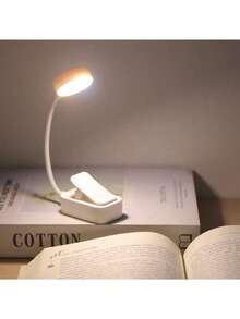 4-LED White Clip-On Eyecare Reading Lamp With Rechargeable Design, Featuring 3 Color Temperatures And Stepless Dimming For Comfortable Lighting. Soft And Gentle Light Helps Reduce Eye Strain, Ideal For Night Reading And Studying. Built-In 400mAh Battery Provides Stable Use Time. Lightweight And Portable With Clip-On Design, Easily Attaches To Books, Desks, Bedside Tables, Or Laptops. Suitable For Reading, Study, Office, Dorm, Or Travel Use. A Practical And Compact Lighting Accessory For Daily Use And A Thoughtful Gift Choice. - trắng - Xem 6