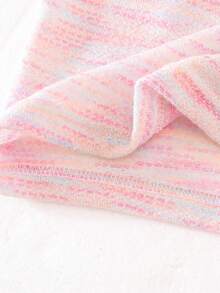 2pcs/Set Young Girls' Vacation Casual 3D Strawberry Embroidery Round Neck Top And Denim Shorts Set, Lightweight Summer - Watermelon Pink - View 7