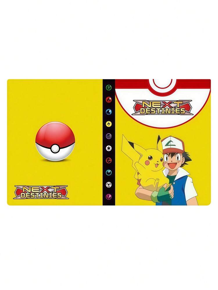 Album de rangement pour cartes Pokémon, étui de collection de cartes à 4 pochettes, album pouvant contenir jusqu'à 240 cartes variées - Multicolore - Voir 13