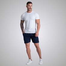 Kit Of 3 Men's Denim Twill Shorts, Premium Men's Bermuda Shorts - 米色/藏青色/粉紅色 - 查看 8
