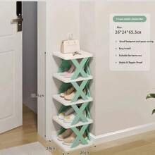1pc Space-Saving Corner Shoe Rack Organizer - 9-Tier Tall & Narrow Sturdy Shoe Rack, Multipurpose Storage Use, Suitable For Entryway, Closet, Garage And Living Room, Shoe Storage Rack, Shoe Organizer, Room Divider, Fits In 1000 Homes - Multicolor - View 15
