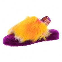 Big & Little Kid's UGG Fluff Yeah Slide TIE DYE BYLC (1120033kBYLC) - Multi - 查看 3