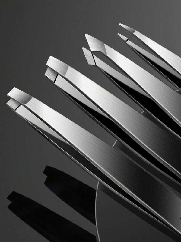 4 st/set högprecisionsögonbrynspincett i rostfritt stål för ögonbrynshårborttagning