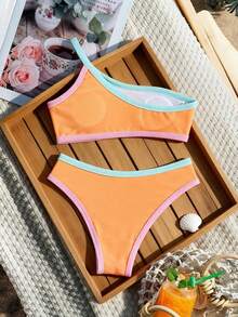 Bikinx Conjunto de bikini de vacaciones con ribete de unicolor - Multicolor - Ver 3