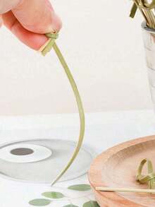 200/100pcs Bamboo Cocktail Picks With Loop, Suitable For Appetizers, Cocktails, BBQ Snacks, Club Sandwiches, Holiday Birthday Wedding Party Gifts - Multicolor - View 9