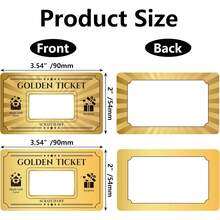 40/80金券定制刮刮卡 2种款式 DIY优惠券卡 惊喜礼品券 生日 音乐会 婚礼 电影 小企业代金券 抽奖券 - 彩色 - 查看 3