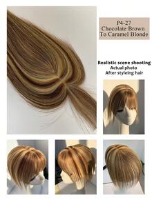 5*9 Hair Topper Women Hair Loss Top Cover White Hair Top Light Women Hair Increase Hair Volume Top Hair Patch Women Light Hair Patch Women Top Hair Patch Women White Hair Patch - Multicolor - View 19