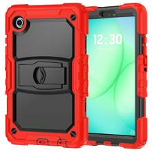 适用于 iPad (A16) 第 11 代/Air11/Air13 M3 (2025) 第 9/8/7 代 (2021/2020/2019) 的重型防震保护壳，坚固耐用的硬壳保护套，内置支架，适用于 10.2 英寸 iPad 2021/2020/2019。 - 紅色 - 查看 22