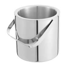 kangten 1300ML Double-Wall Stainless-Steel Insulated Ice Bucket With Lid And Ice Tong,Suitable For Champagne Wine Beer Bottle Cooler Bar Ice Cooling Bucke A Nice Gift Ice Bucket With Lid And Tongs, Portable Stainless Steel Double Wall Ice Bucket, 1.3L - Default - View 2