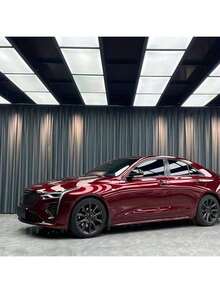 1 pieza Envoltura de vinilo de PET de color rojo sangre de dragón de metal líquido para automóvil y motocicleta, película duradera que cambia de color, envoltura de PVC metálica brillante de color rojo que cambia de color para automóvil y motocicleta, adhesivo con liberación de burbujas - Talla única - Ver 13