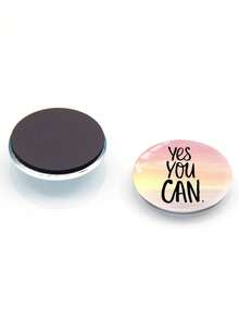 12张/套 随机励志语录水晶玻璃冰箱磁性白板贴纸，创意DIY最佳生日礼物 - 多色 - 查看 6