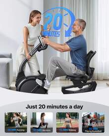 MERACH Recumbent Exercise Bikes For Home, Light Commercial High-End Recumbent Bike For Seniors Adults, Magnetic Recumbent Exercise Bike With Smart Bluetooth And Exclusive App, LCD, Heart Rate Handle - 黑色 - 查看 2
