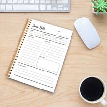 1本精美领结螺旋笔记本 - 100页简约领结经文笔记本，高品质文具，教堂祈祷日记，个人记事本及宗教礼品，信仰规划本，优雅书法设计，A5尺寸，经久耐用 - A - 查看 6