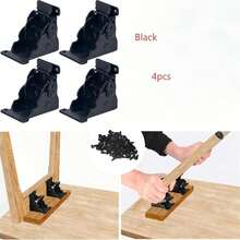 4个装90度折叠桌腿支架，带锁伸缩支撑支架，重型折叠支架，可折叠自锁铰链，带螺丝，适用于桌椅床腿脚 - A - 查看 10