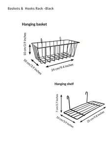 2 piezas Tablero de cuadrícula de pared para fotos, estantería decorativa de metal, pantalla de fotos de pared, para almacenamiento y organización de fotos, con ganchos, pinzas y cuerda de yute, tamaño 18*14 pulgadas y 14*14 pulgadas, opciones en negro y blanco, adecuado para decoración otoñal del hogar y la habitación - Talla única - Ver 13