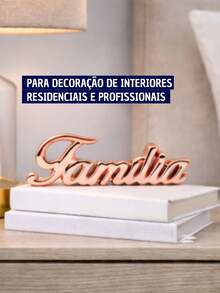 Decorative Porcelain Ornament With Word Design For Interior Decoration - Family - View 3