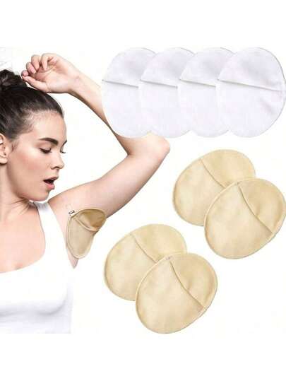 4/2 Pairs Washable Underarm Sweat Pads For Women & Men, Absorbing Sweat Pads, Moisture Wicking Pads For Underarms And Shoulders, Suitable For Travel, Sports, Outdoor Activities