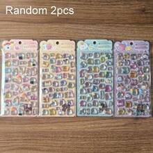 Pegatinas transparentes lindas - Adecuadas para decorar diarios, teléfonos y manualidades DIY - Multicolor - Ver 11