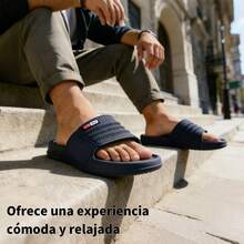 Men Sandals - Navy Blue - View 2