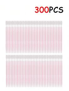 300/100/2支装一次性双头塑料牙签，口腔清洁牙线棒，便携旅行装，适用于牙齿 - 彩色 - 查看 6