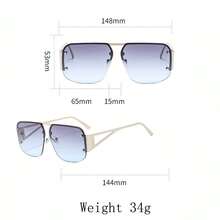 1件 女士时尚优雅高端眼镜 - 銀色 - 查看 4