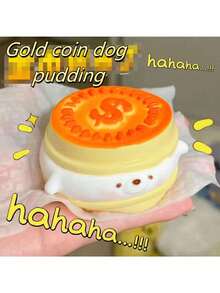 Cute Gold Coin Dog Squishy Toy, Super Soft Slow Rebound Creative Anti-Stress Toy, Christmas Holiday Small Gift - Multicolor - View 8