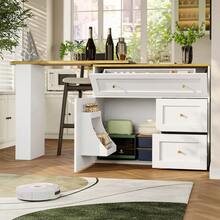 Buffets & Sideboards - White + MDF + Metal - View 8
