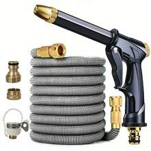 3pcs/Set Expandable High Pressure Garden Irrigation & Car Washing Hose With Spray Nozzle, Suitable For Agricultural Irrigation, No Battery Or Electricity Required, Length 25ft, 50ft, 75ft, 100ft - A - View 11