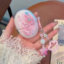 Ins Shiny Star Pendant Suitable For Huawei FreeBuds 5i/6i/7i Bluetooth Earphone Case, FreeBuds SE2/SE3/SE4/Clip2 Earphone Case, Minimalist Transparent FreeBuds Pro3/Pro4/Pro5 Earphone Cute Protective Case - Colorful Five-pointed Star + Pendant - View 7