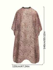 1件专业美发沙龙剪发披肩，印花美发沙龙理发袍，理发师剪发罩衫，不粘理发围裙，美发服，剪发围裙 - 彩色 - 查看 15