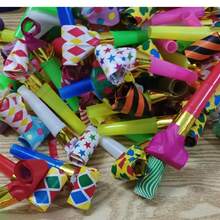 10/50/70/100pcs Party Blowout Horns, Colorful Party Whistles, Festival Party Decorations, Multicolor Noise Maker Props, Random Style & Color, Party Favors, Birthday Party, Wedding, Christmas, Back To School, New Year, Party Atmosphere Maker - Multicolor - View 6