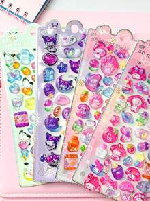 Cute Cartoon 3D Stickers, Crystal Stickers, Toys, Waterproof, Children's Reward Stickers, Gifts - Multicolor - View 1